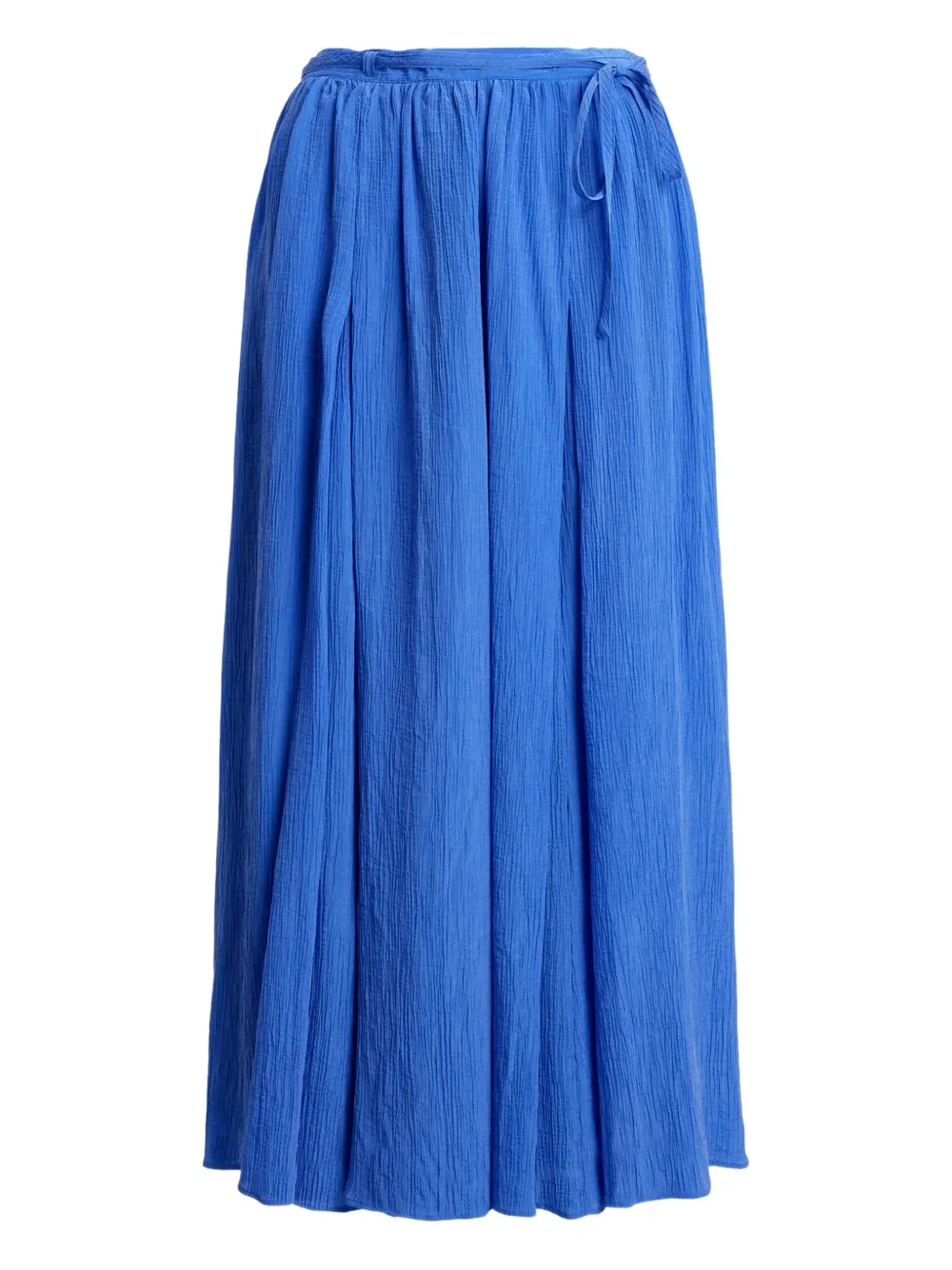 Polo Ralph Lauren Crinkle Wrap Skirt In Blue