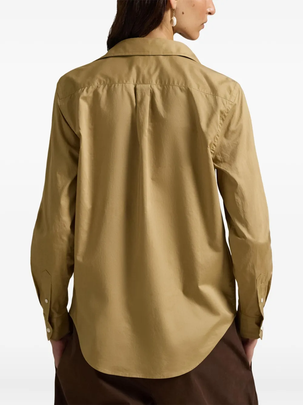 long-sleeved twill shirt