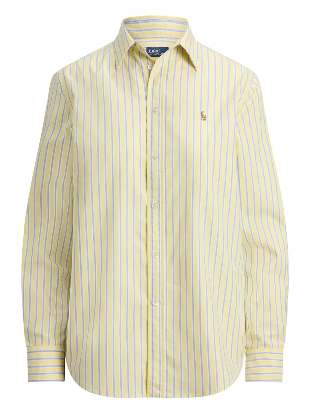 Polo Ralph Lauren Button-down Striped Shirt In Yellow