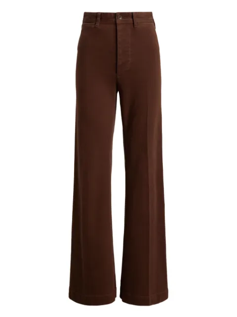 Polo Ralph Lauren pantalones acampanados con tiro alto