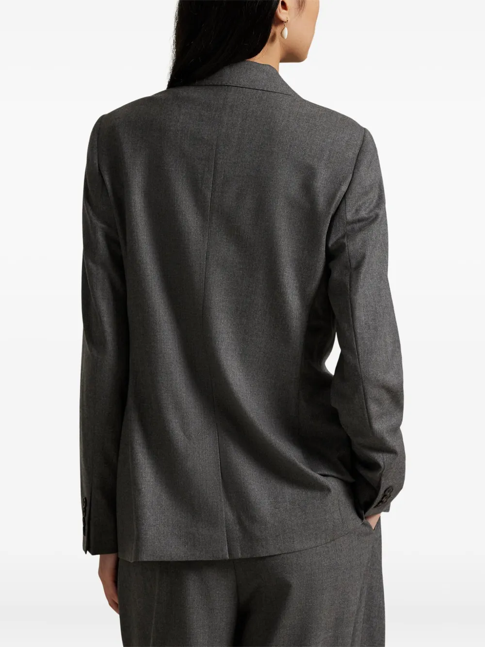 Polo Ralph Lauren Stretch-wool Blazer In Gray