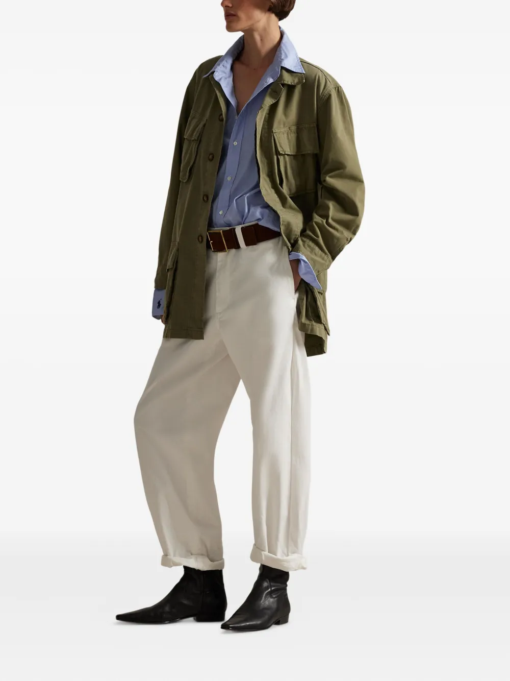 Polo Ralph Lauren Flap-pocket Jacket In Multi