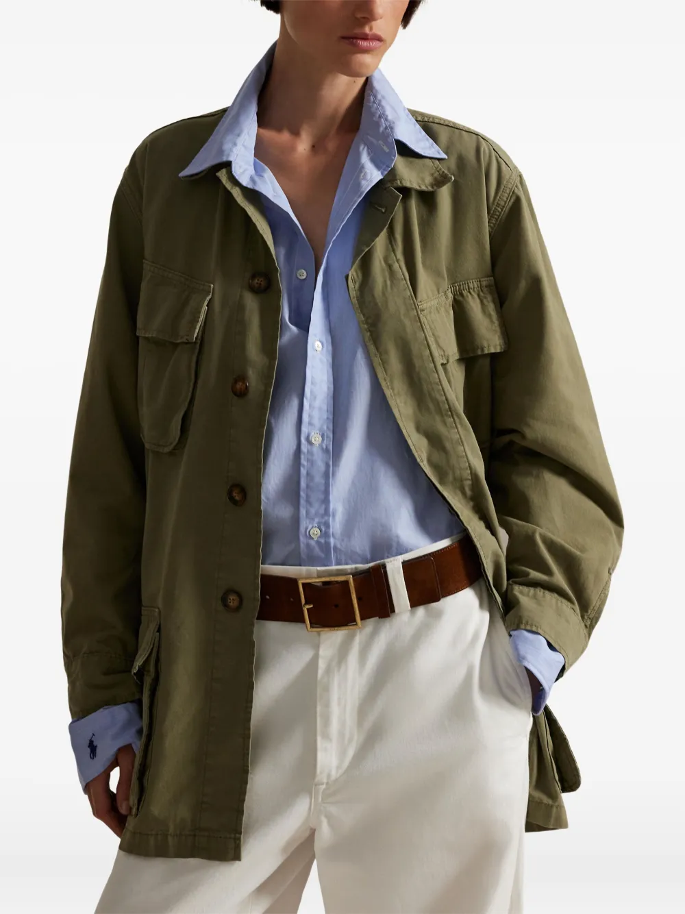 Polo Ralph Lauren Flap-pocket Jacket In Multi