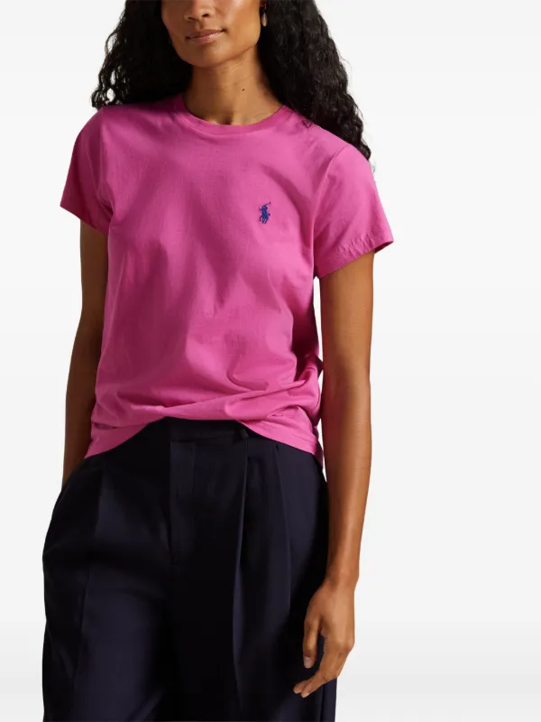 Polo Ralph Lauren Polo Pony short-sleeve T-shirt | Pink | FARFETCH