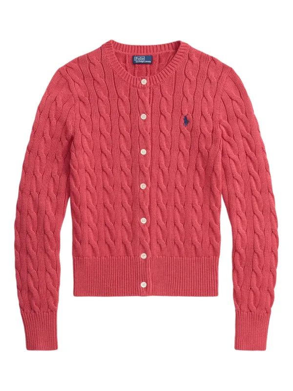 Polo Ralph Lauren ケーブルニットカーディガン XL レッド Polo Ralph Lauren ケーブルニット カーディガン | レッド | FARFETCH JP