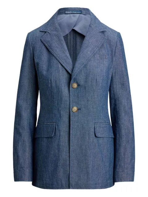 Polo Ralph Lauren single-breasted chambray blazer