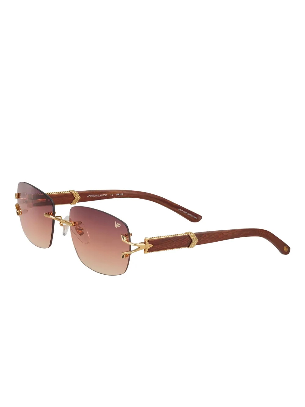 Vintage Frames Company Bal Harbour rimless sunglasses - Bruin