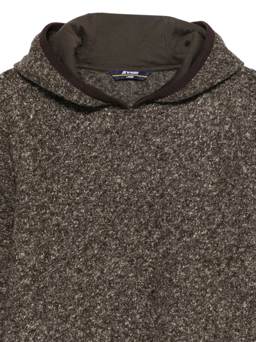 K-Way Hoodie met afwerking Groen