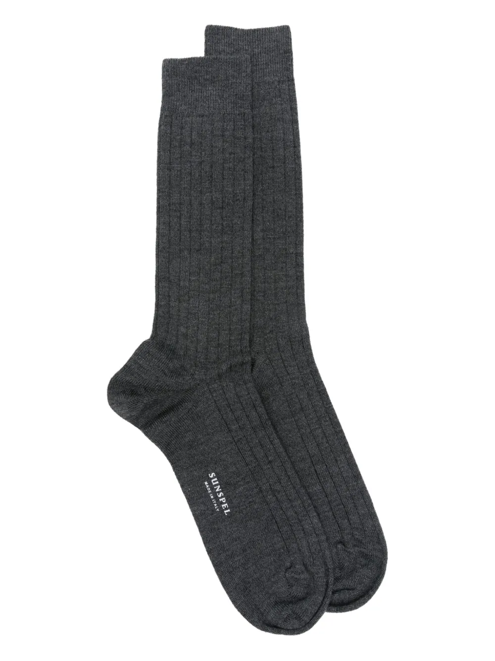 Sunspel calcetines de canalé | gris | Image 1
