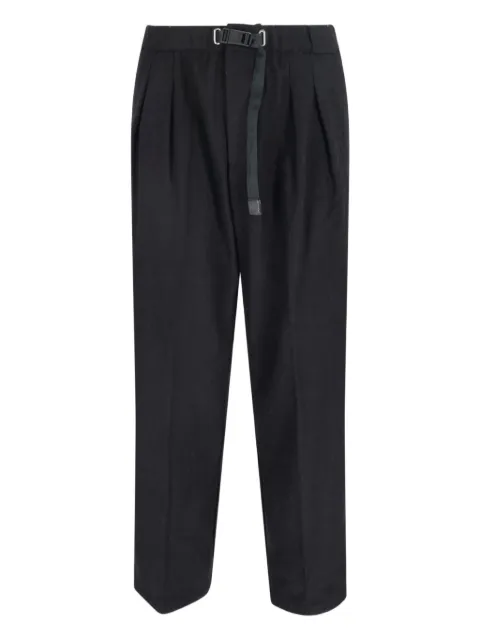 White Sand Buckle pleated trousers