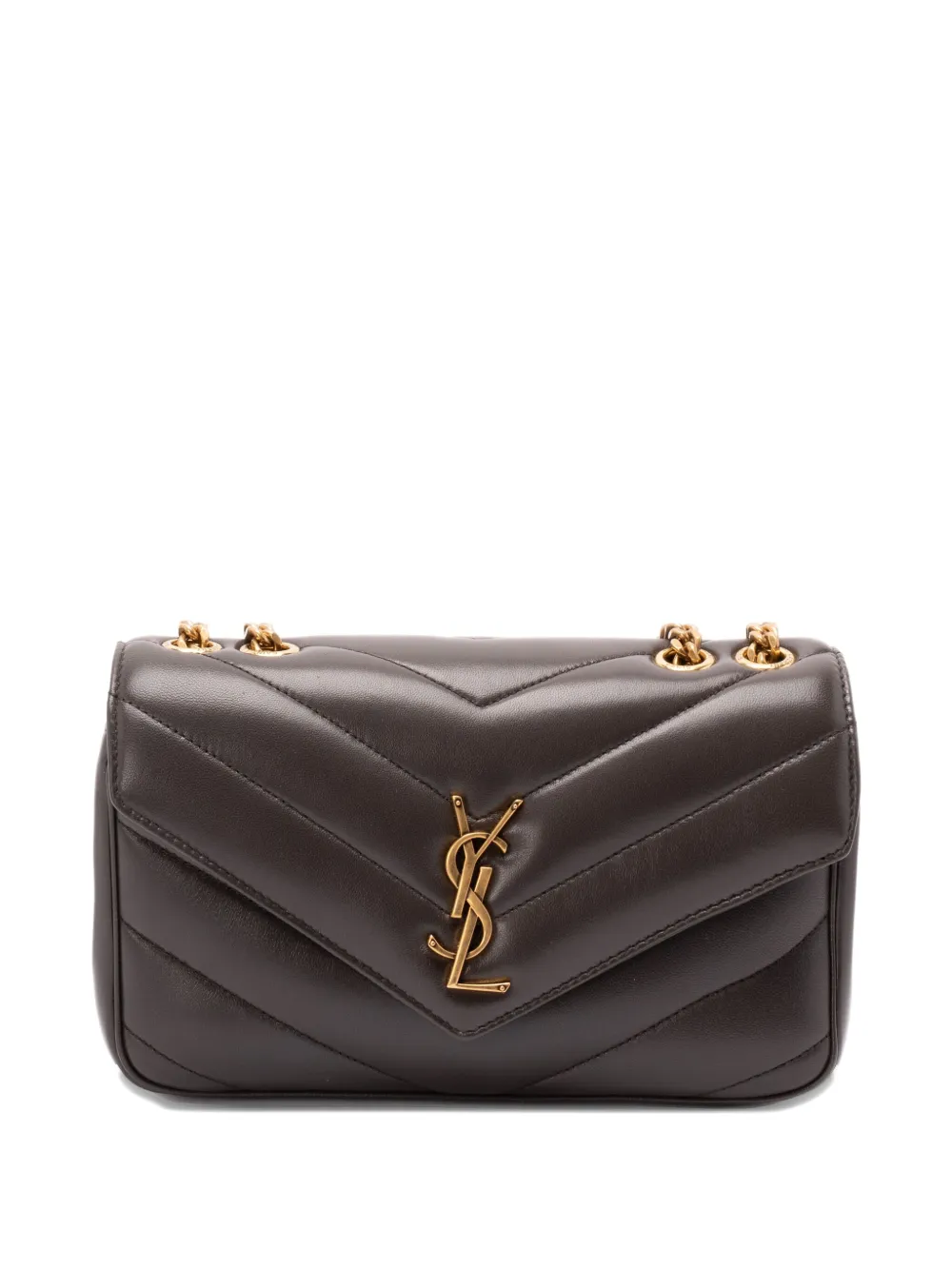 Saint Laurent Kleine Loulou Schultertasche - Braun