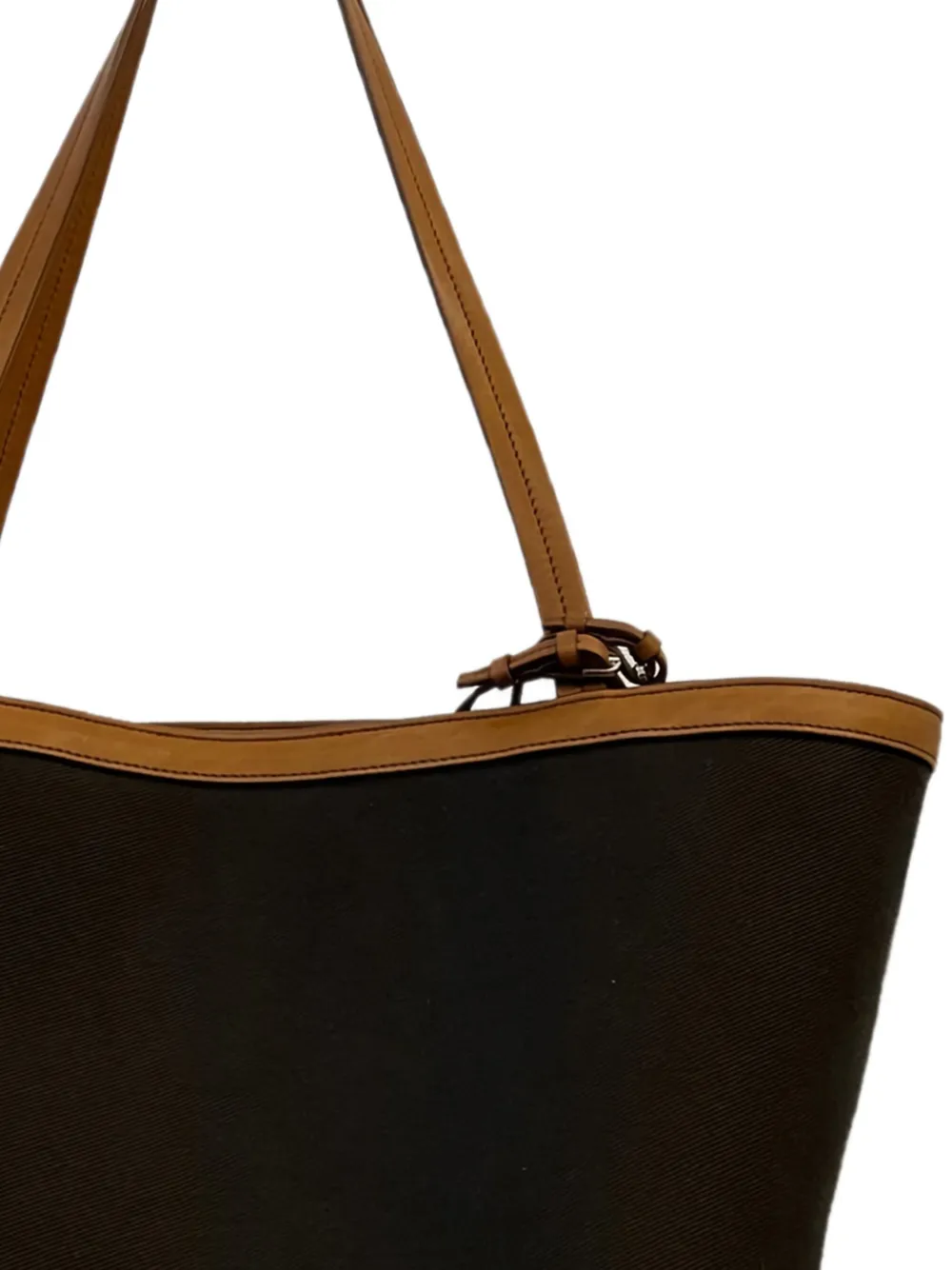 The Row Park Tote Three canvas schoudertas - Bruin