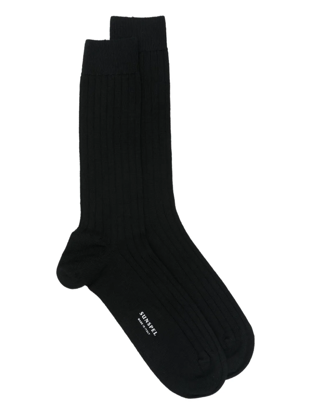 Sunspel calcetines de canalé | negro | Image 1