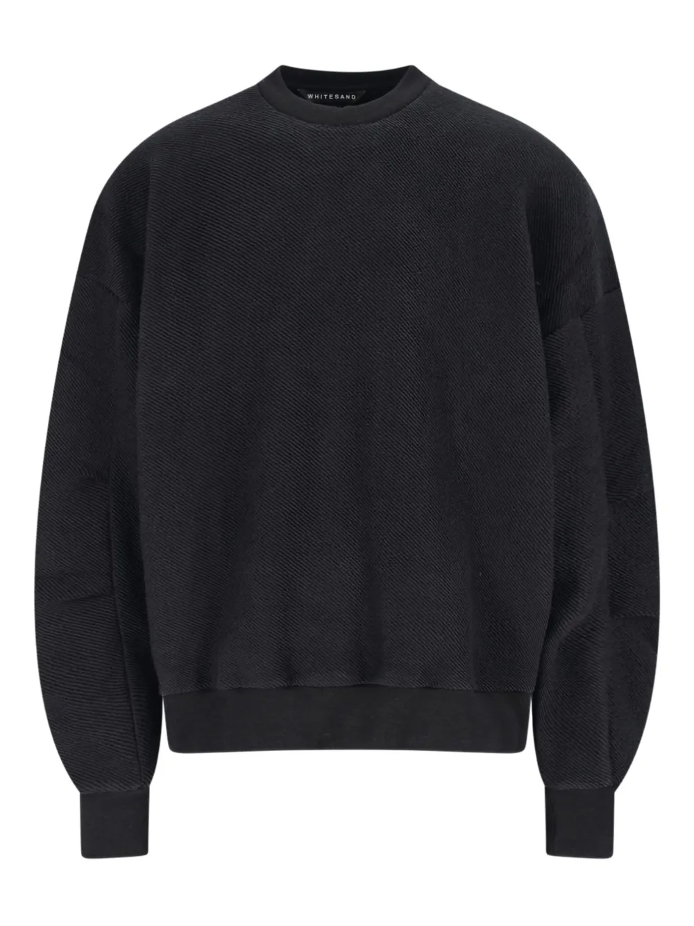 White Sand sudadera con cuello redondo | negro | Image 1