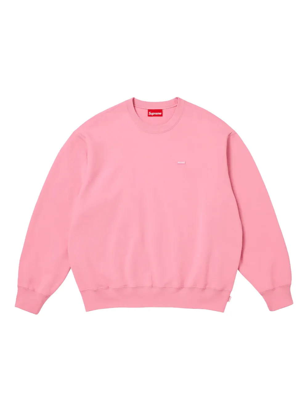 Supreme suéter Small Box con cuello redondo | rosado | Image 1