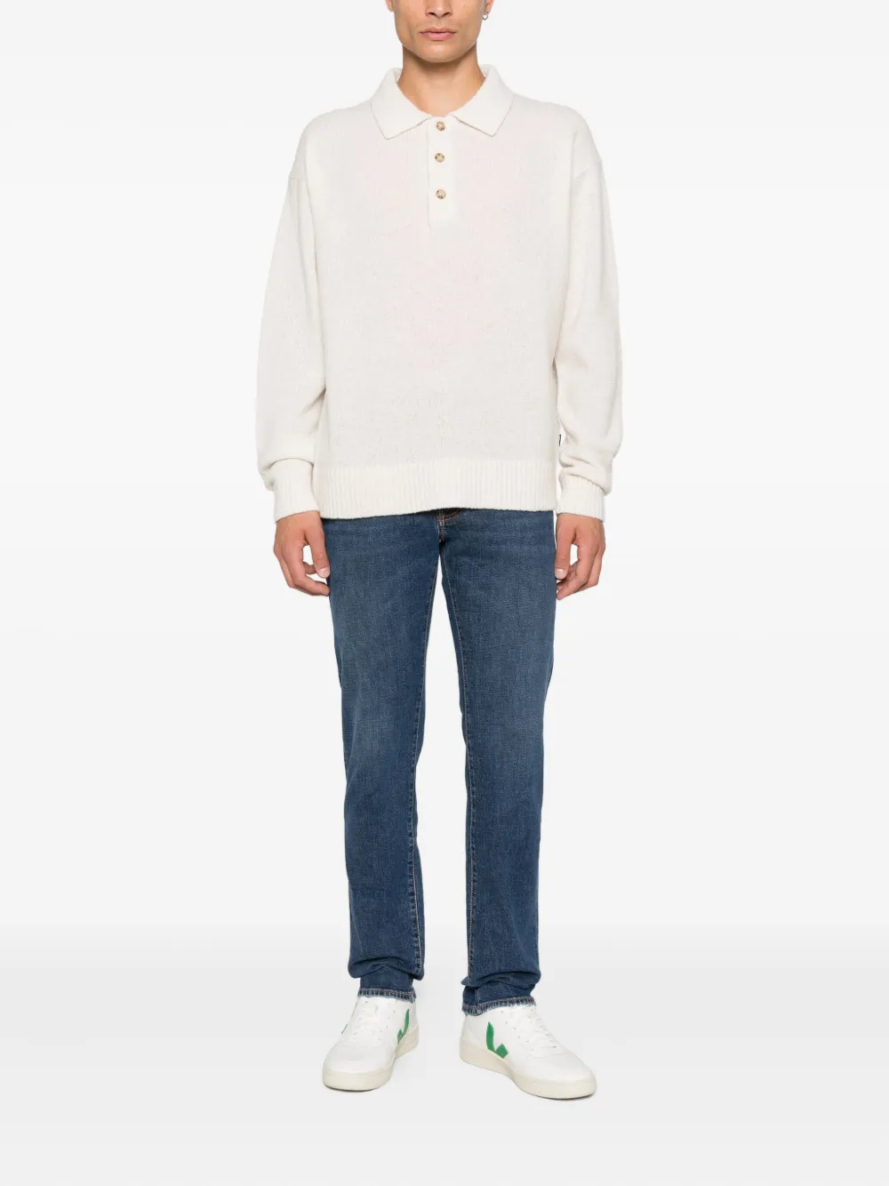 Jacob Cohën Jeans met logopatroon - Blauw