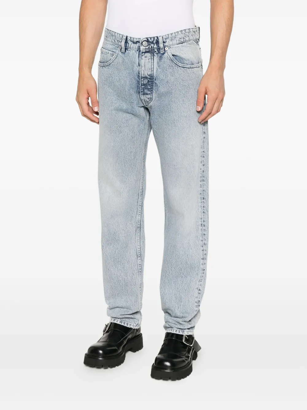 MM6 Maison Margiela Jeans met knoopsluiting Bruin