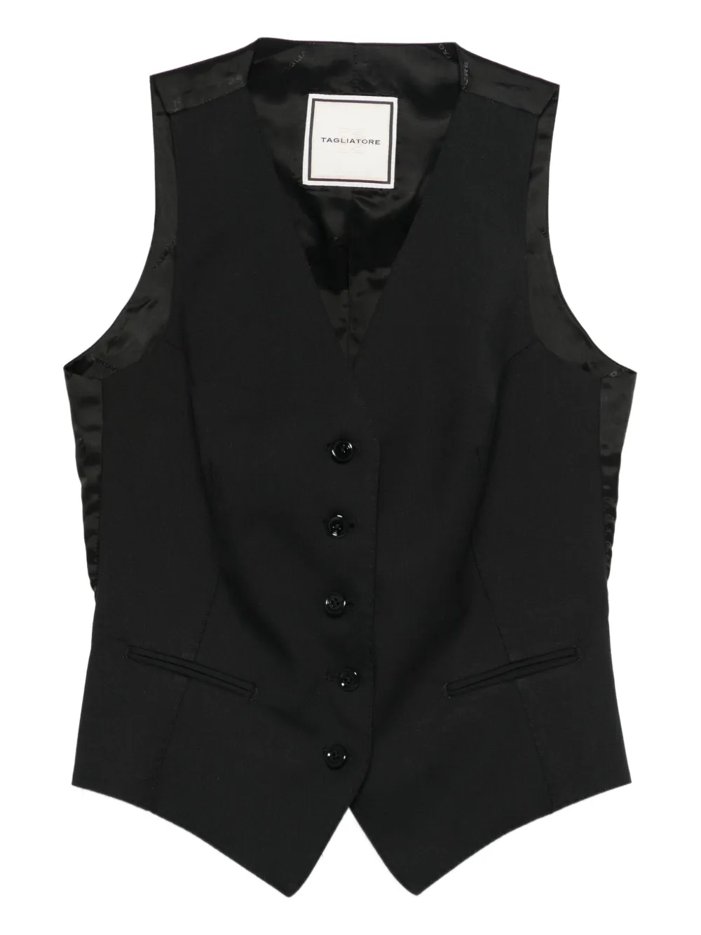 Tagliatore Giselle waistcoat - Black