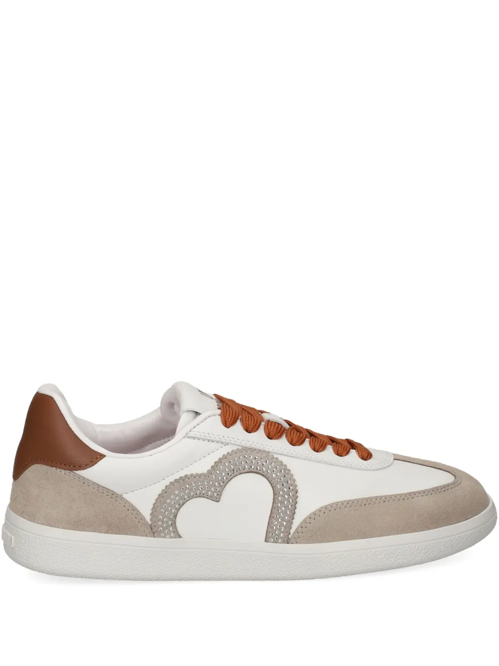 Love Moschino Sneakers met hartapplicatie Wit