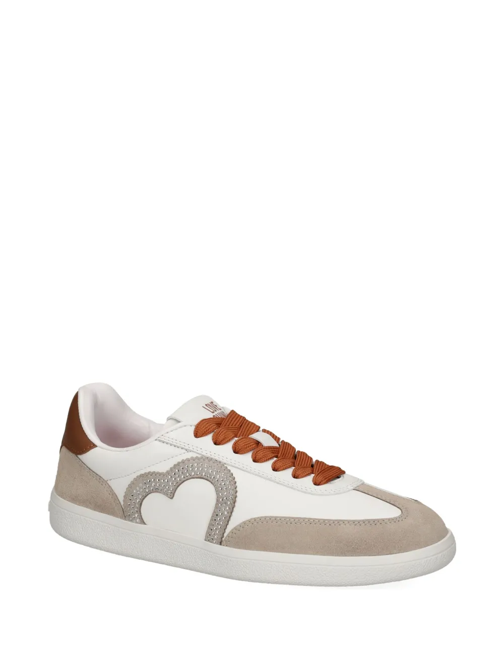 Love Moschino Sneakers met hartapplicatie Wit