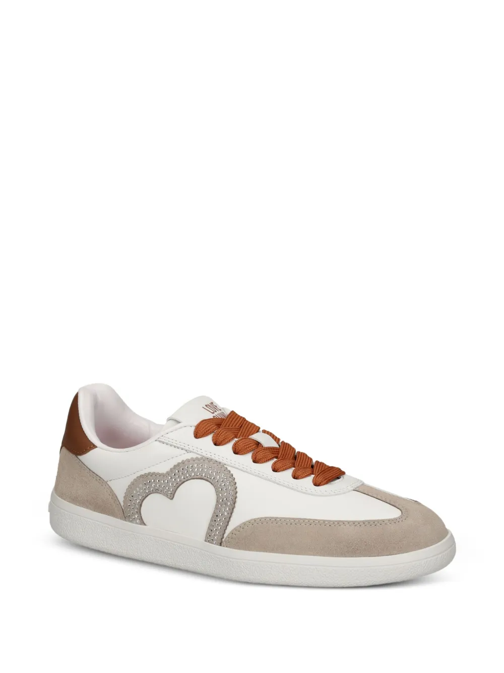 Love Moschino Sneakers met hartapplicatie - Wit