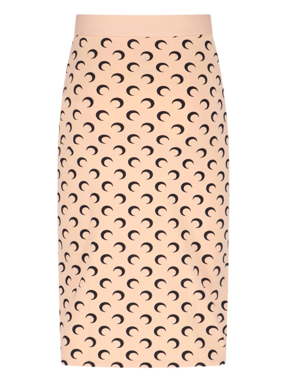 Marine Serre Midi-rok met maanprint - Beige