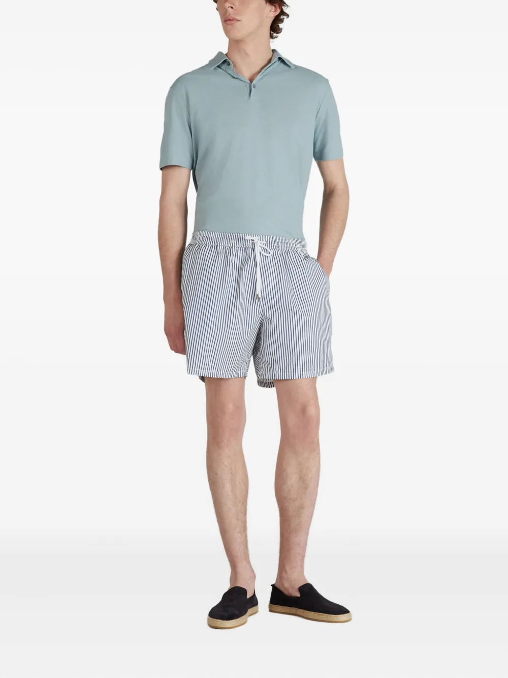 Incotex Zwembroek met trekkoord Wit