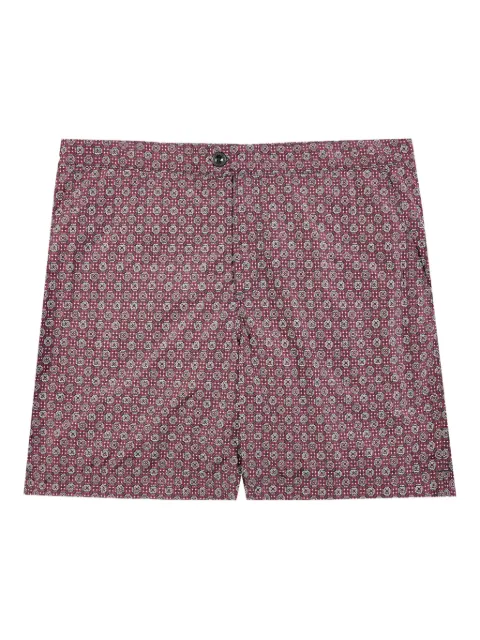 Incotex geometric-print swim shorts