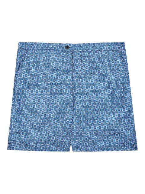 Incotex shorts de playa con estampado geométrico