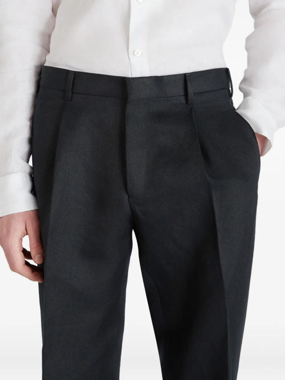 Incotex Linnen broek Blauw