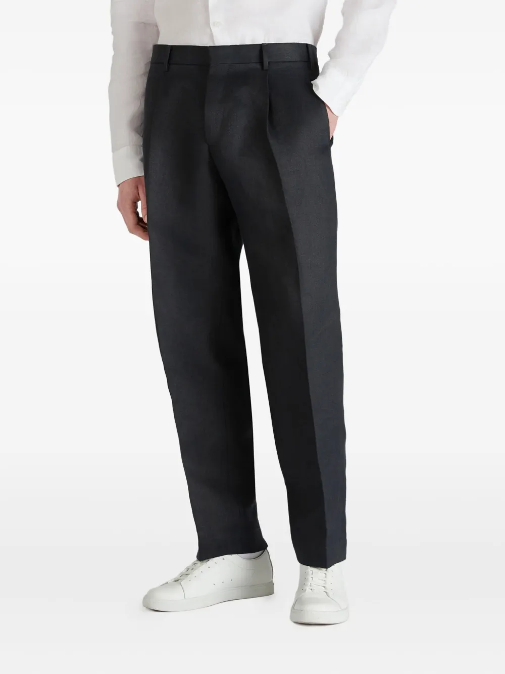 Incotex Linnen broek Blauw