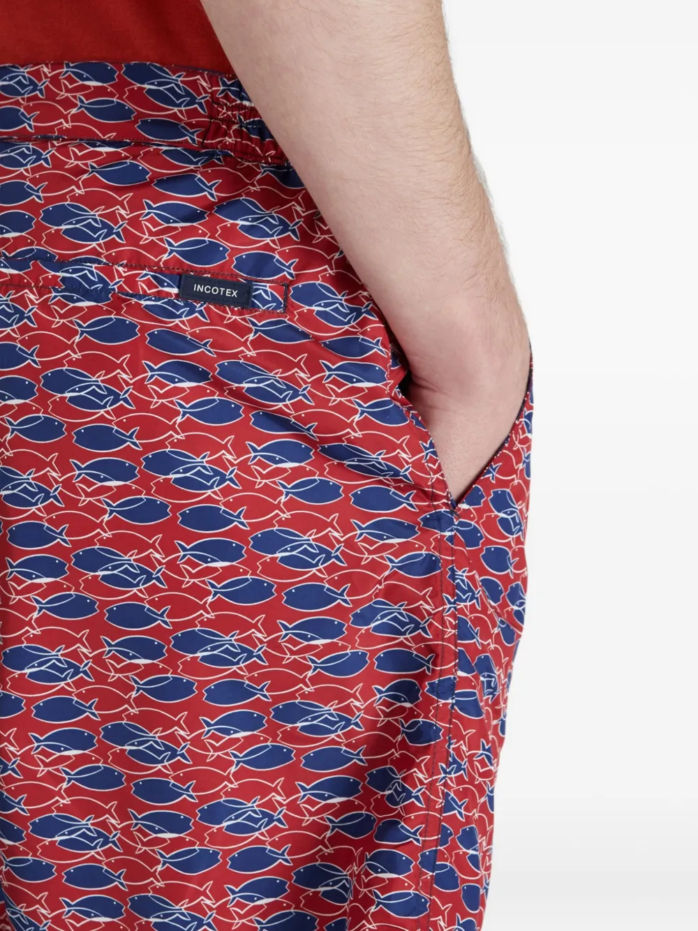 Incotex short de bain à imprimé graphique | Shorts de bain | Image 2