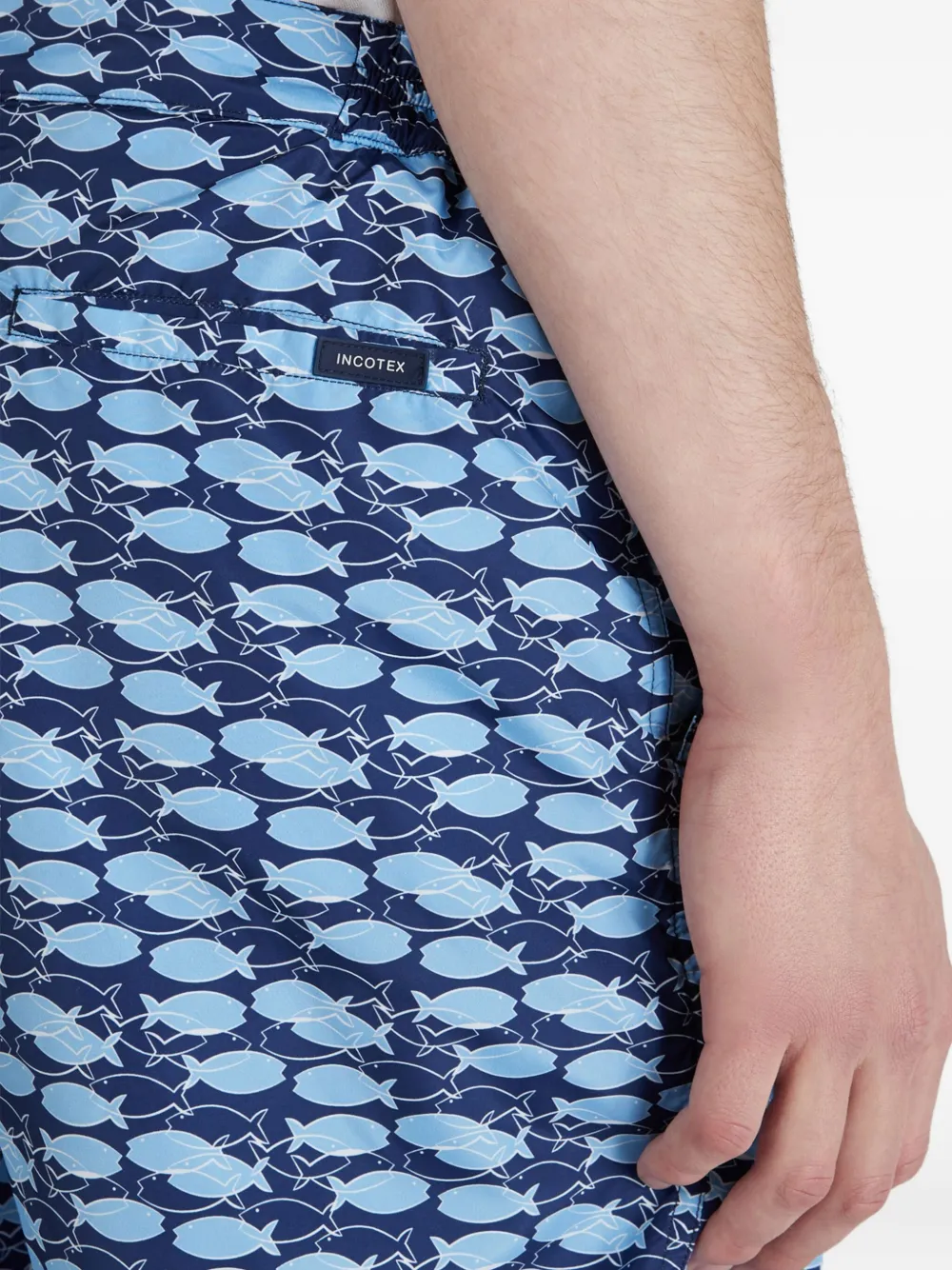 Incotex short de bain à imprimé graphique | Shorts de bain | Image 2