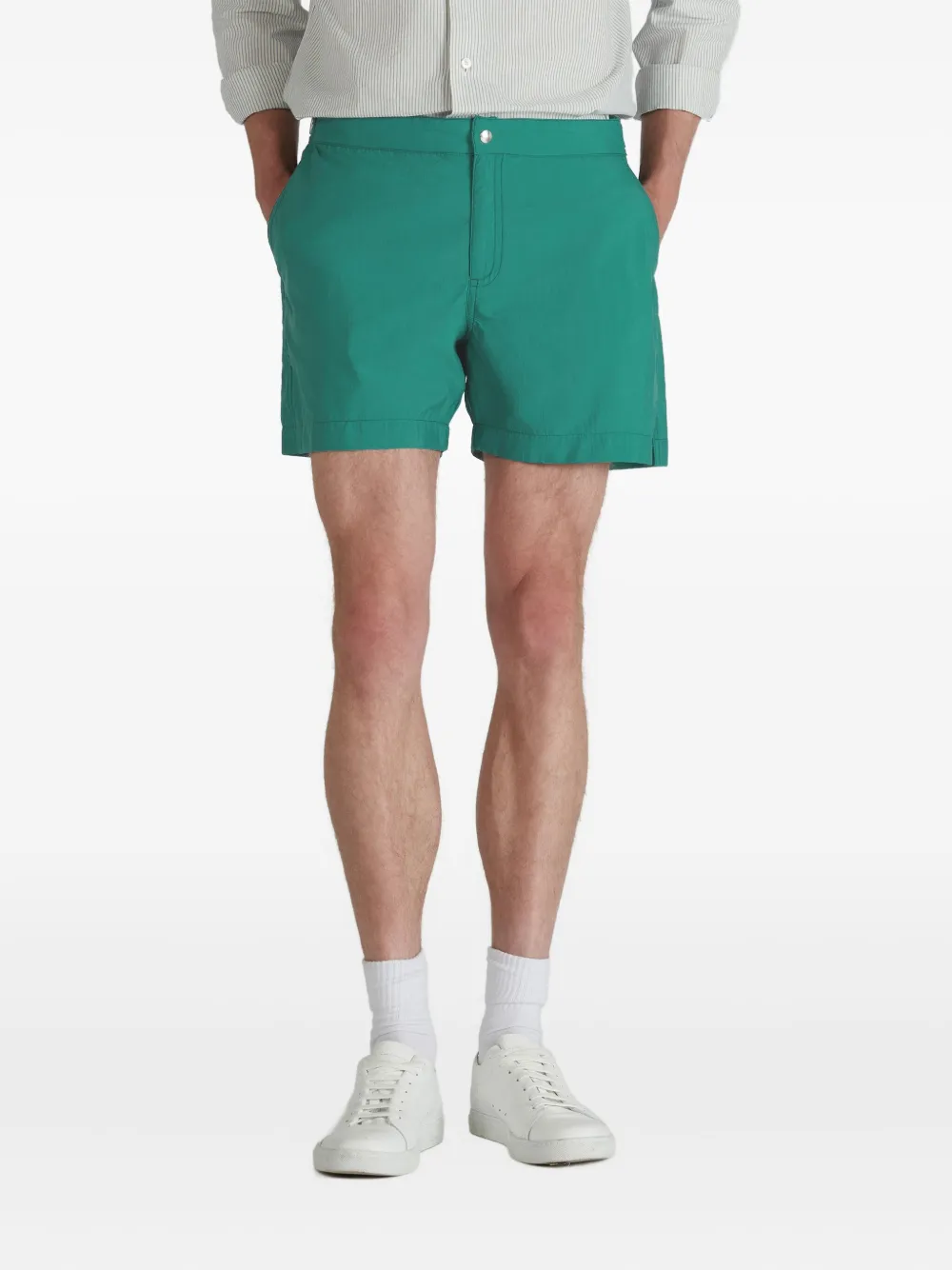 Incotex Zwembroek met logopatch Groen