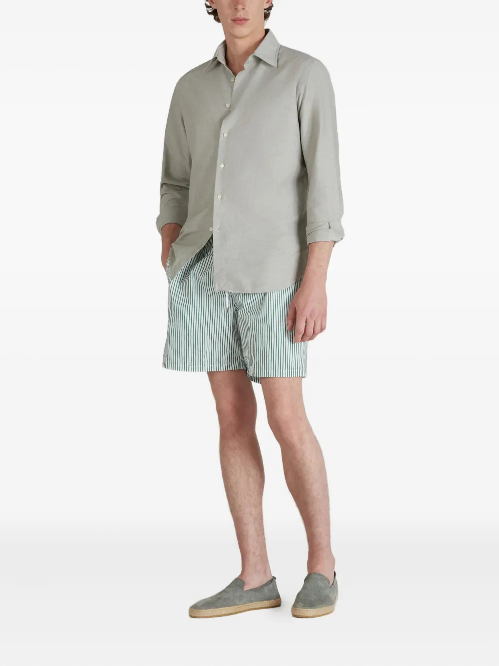 Incotex Zwembroek met trekkoord Wit