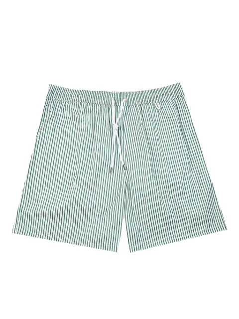 Incotex shorts de playa con rayas estampadas y cordones
