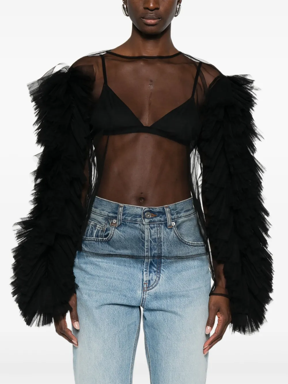 RHIZOME Rochel blouse Zwart