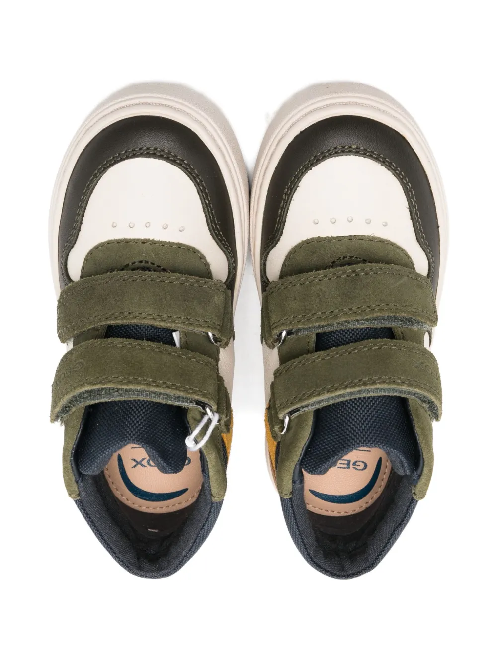 Geox Nashik Perforated Sneakers In Neutral