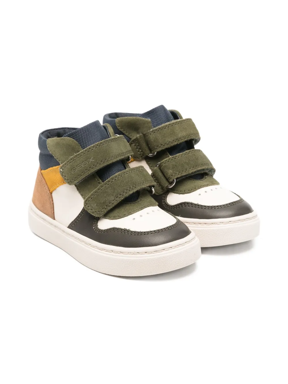 Geox Nashik sneakers met geperforeerde details Beige