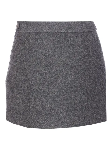 DUNST zip button mini skirt