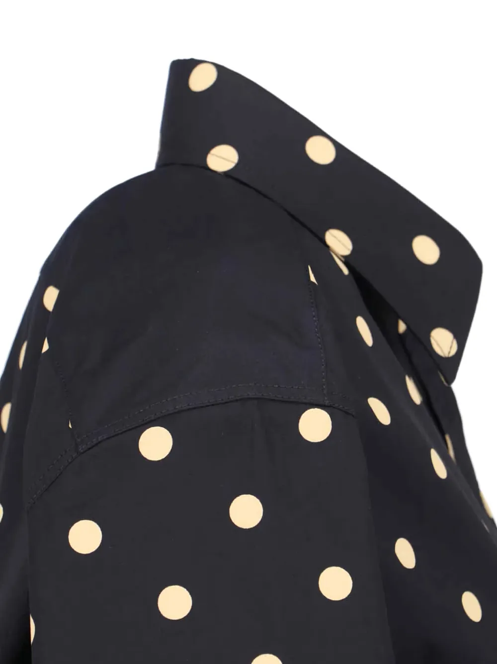 Moschino Blouse met stippen en knopen Zwart