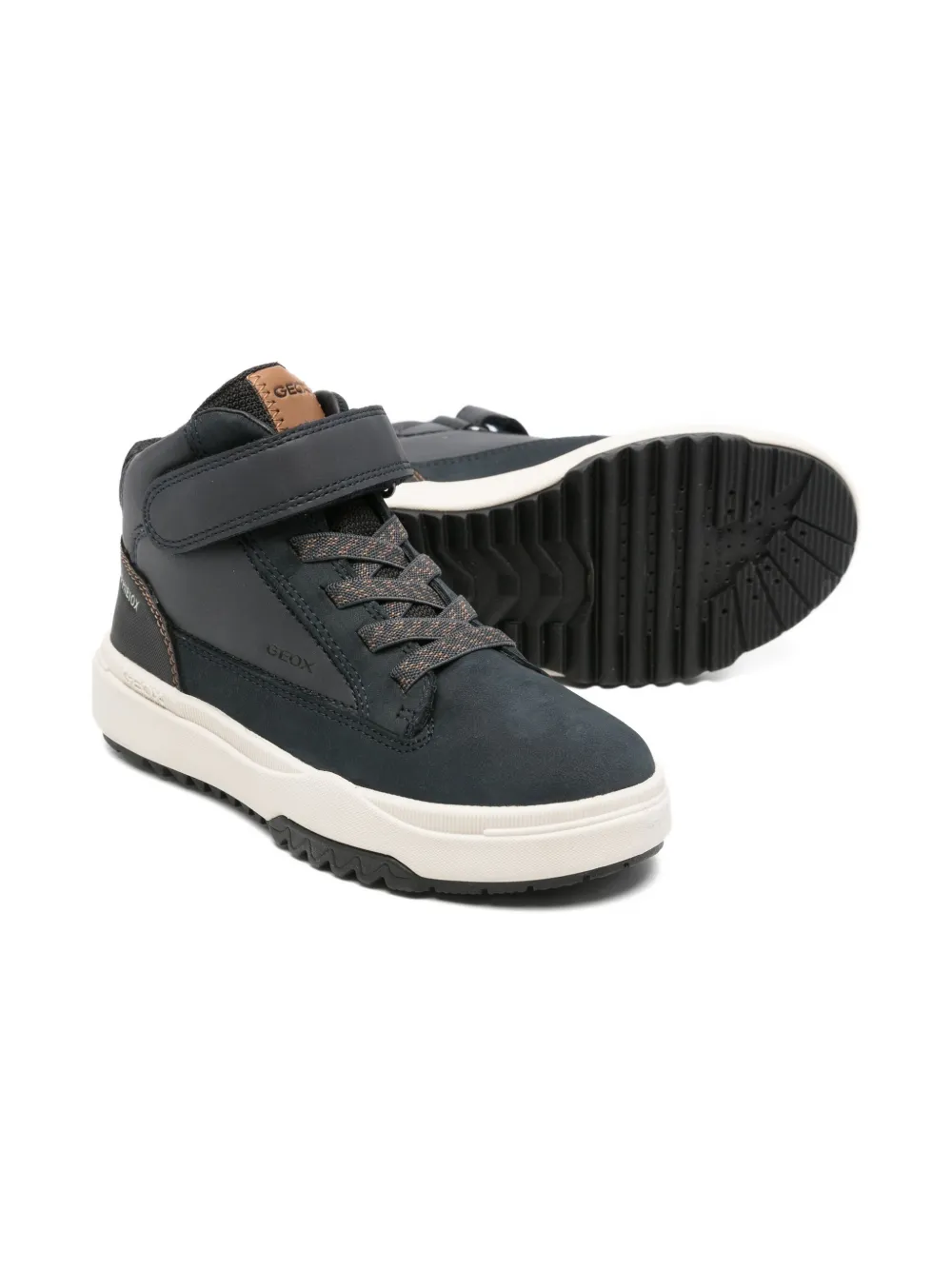 Geox panelled sneakers - Blauw