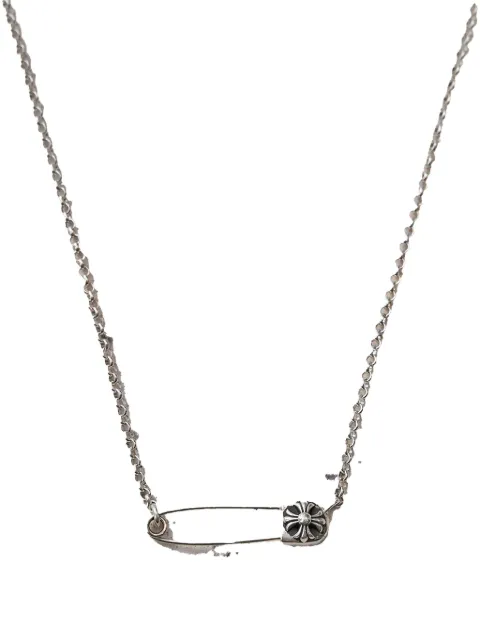 Chrome Hearts safety-pin pendant necklace
