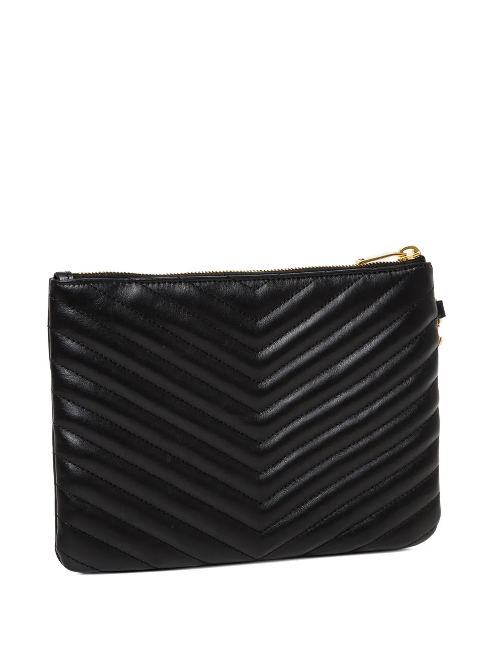  Saint Laurent Cartera Cassandre Acolchada - Negro 