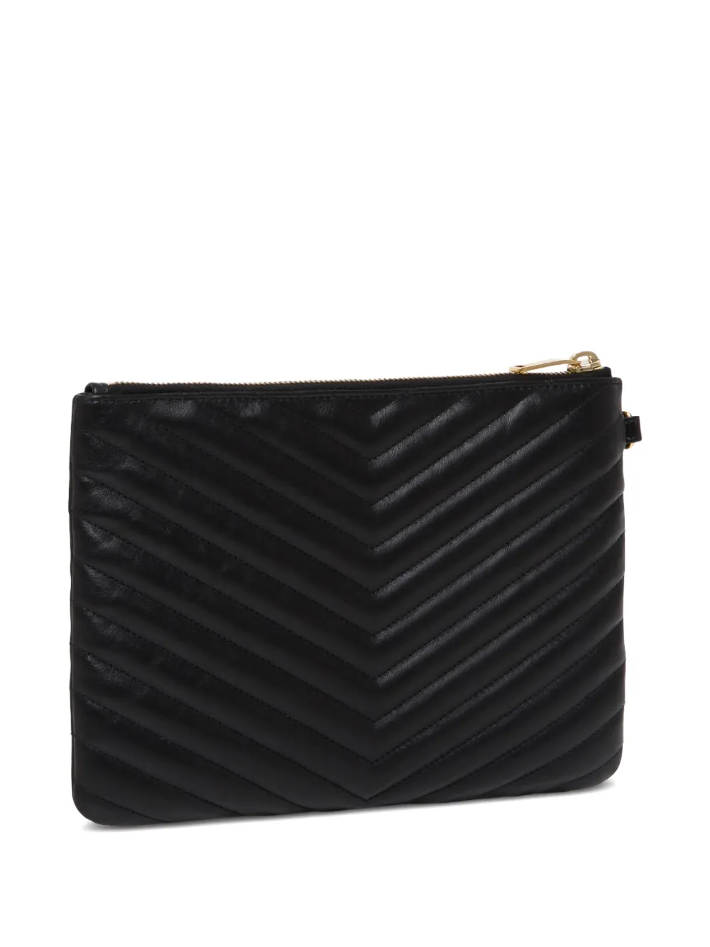  Saint Laurent Cartera Cassandre Acolchada - Negro 