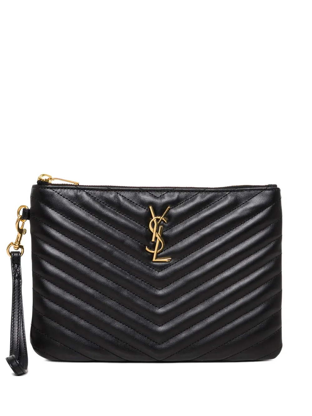 Saint Laurent Kleine Cassandre Clutch - Schwarz