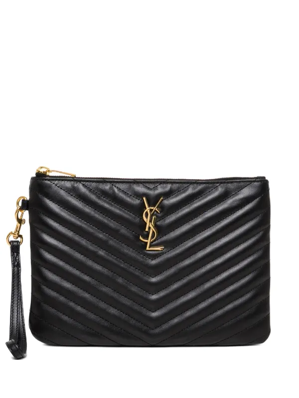 Yves Saint Laurent ブラック クラッチバッグ Saint Laurent クラッチバッグ | ブラック | FARFETCH JP