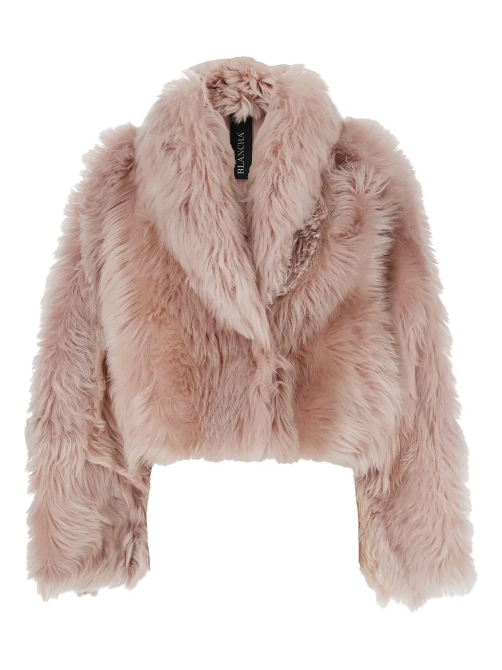 Blancha Shearling Jacket In Pink
