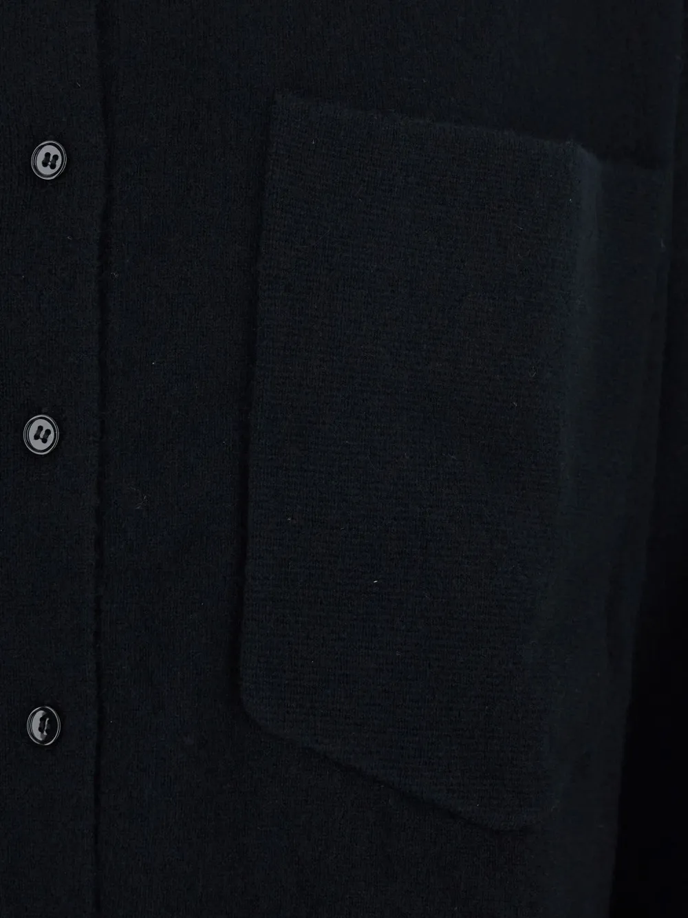 Allude Top met zak en knopen Zwart