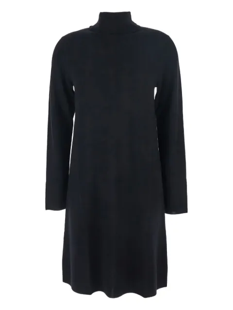 Allude roll-neck fine-knit midi dress